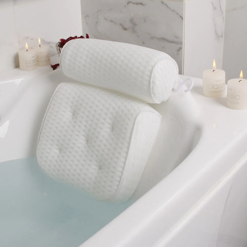 Oreiller de bain spa antidérapant – confort cou & dos.